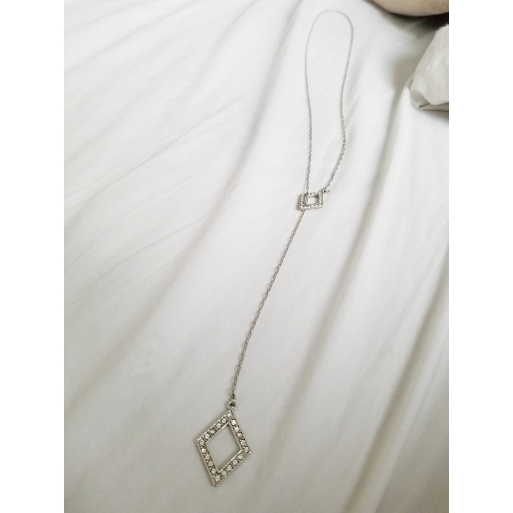 Long Silver Necklace